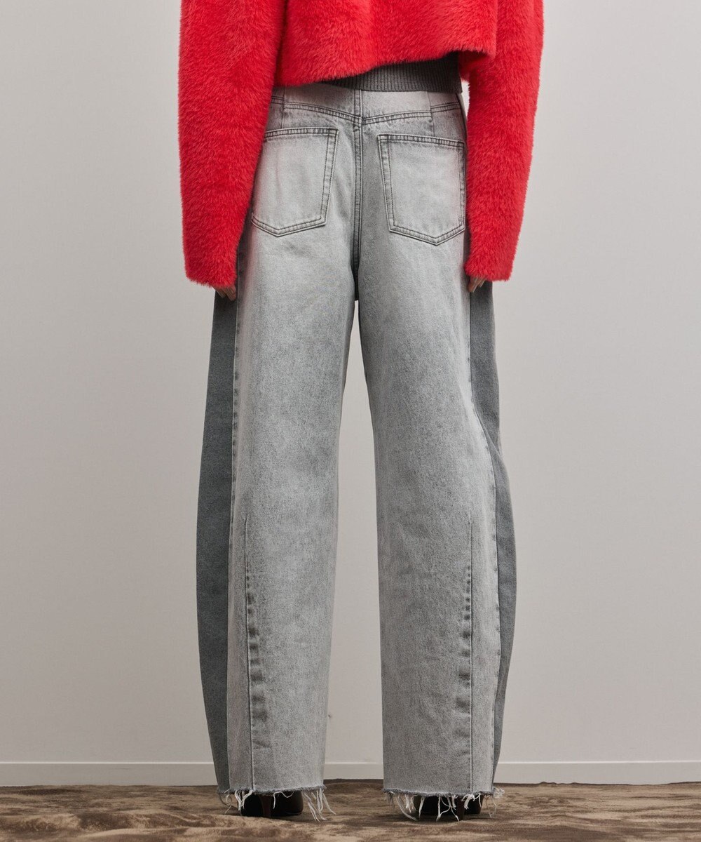 GRACE CONTINENTAL サイドラインデニムパンツ 