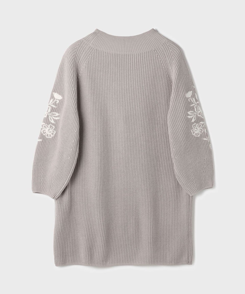 GRACE CONTINENTAL エンブロイダリーニットワンピース 