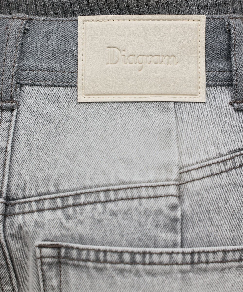 GRACE CONTINENTAL サイドラインデニムパンツ 