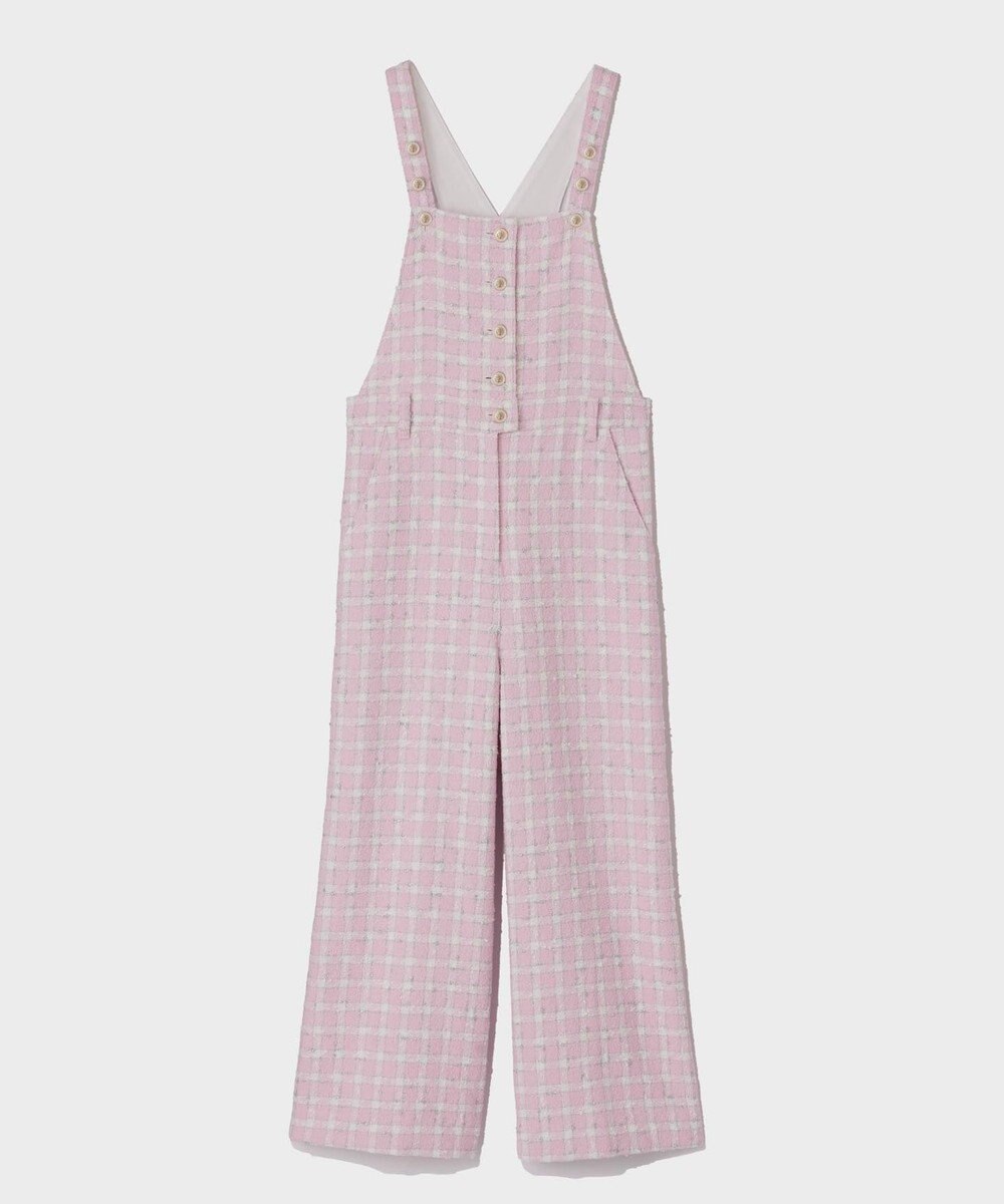 GRACE CONTINENTAL チェックツイードサロペット 