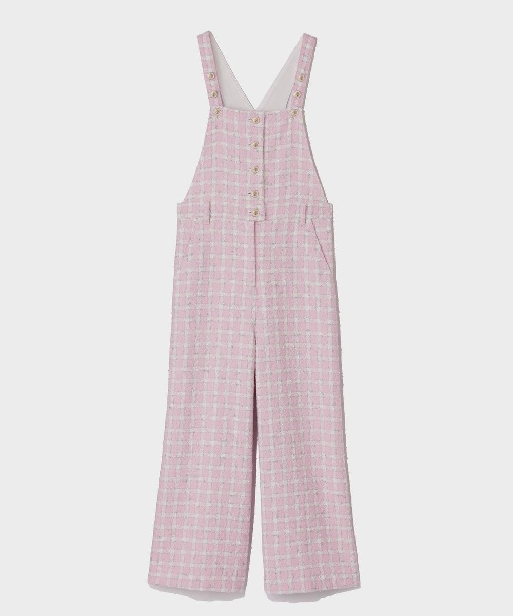 GRACE CONTINENTAL チェックツイードサロペット