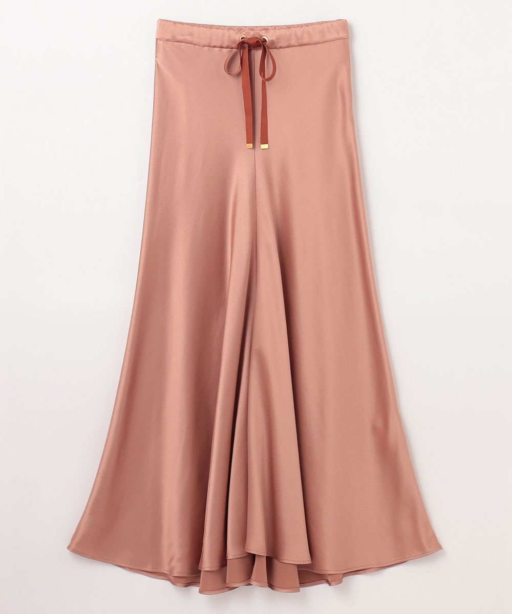 GRACE CONTINENTAL サテンバイアスロングスカート
