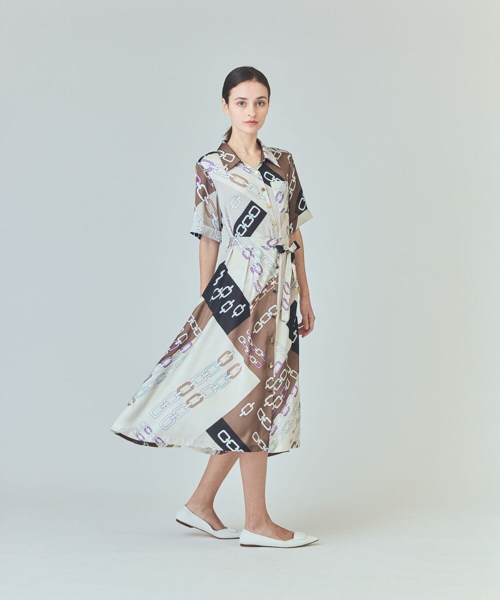 GRACE CONTINENTAL チェーンシャツドレス