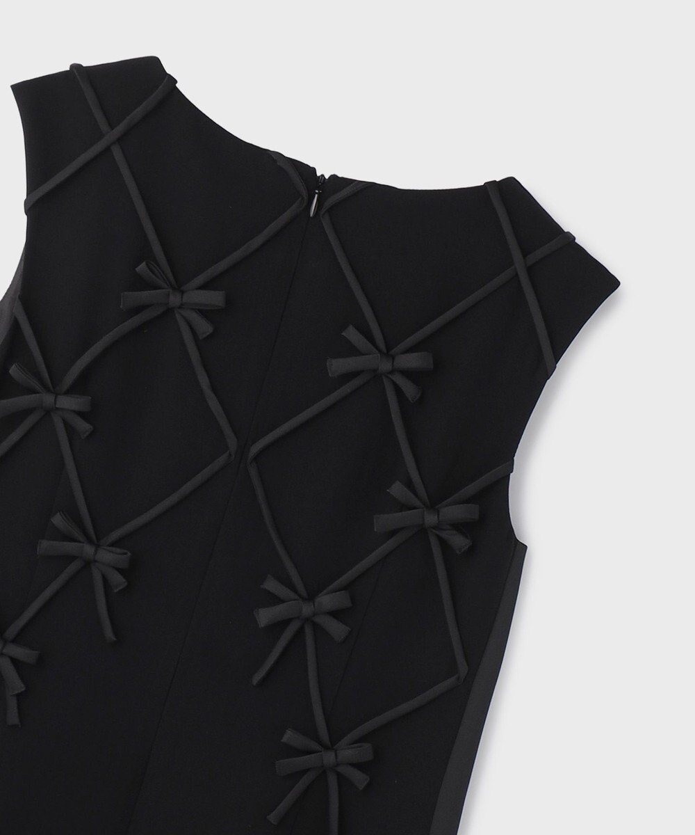 GRACE CONTINENTAL リボンモチーフドレス 