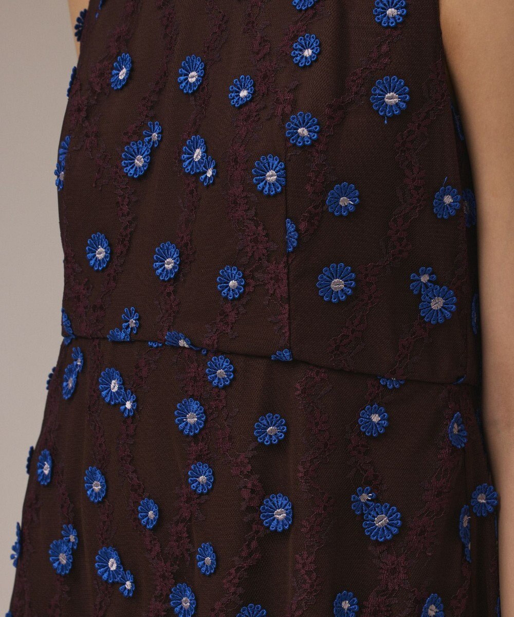 GRACE CONTINENTAL バイカラーレースワンピース 