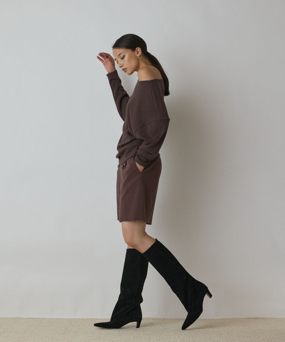 GRACE CONTINENTAL アシメテレコカットトップ