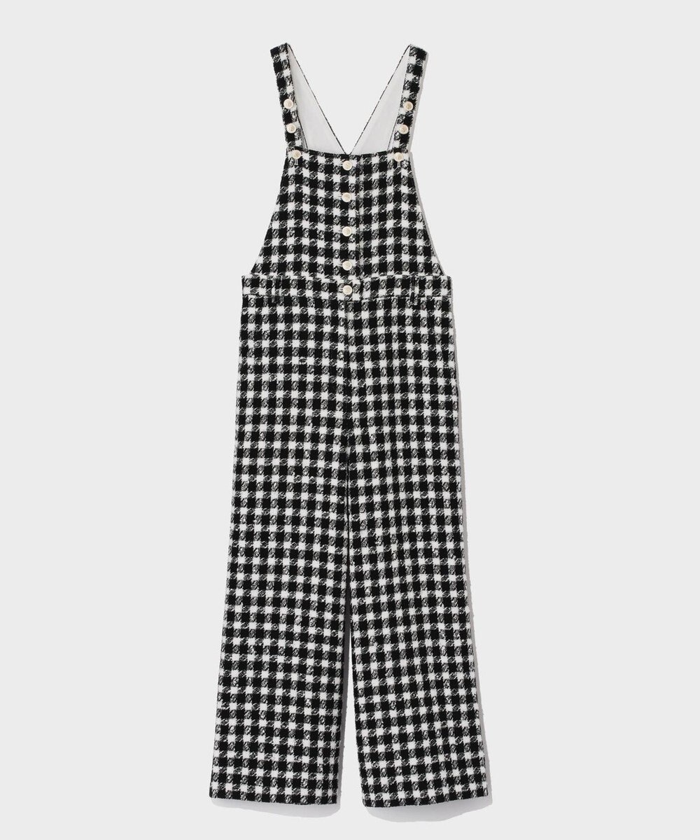 GRACE CONTINENTAL チェックツイードサロペット