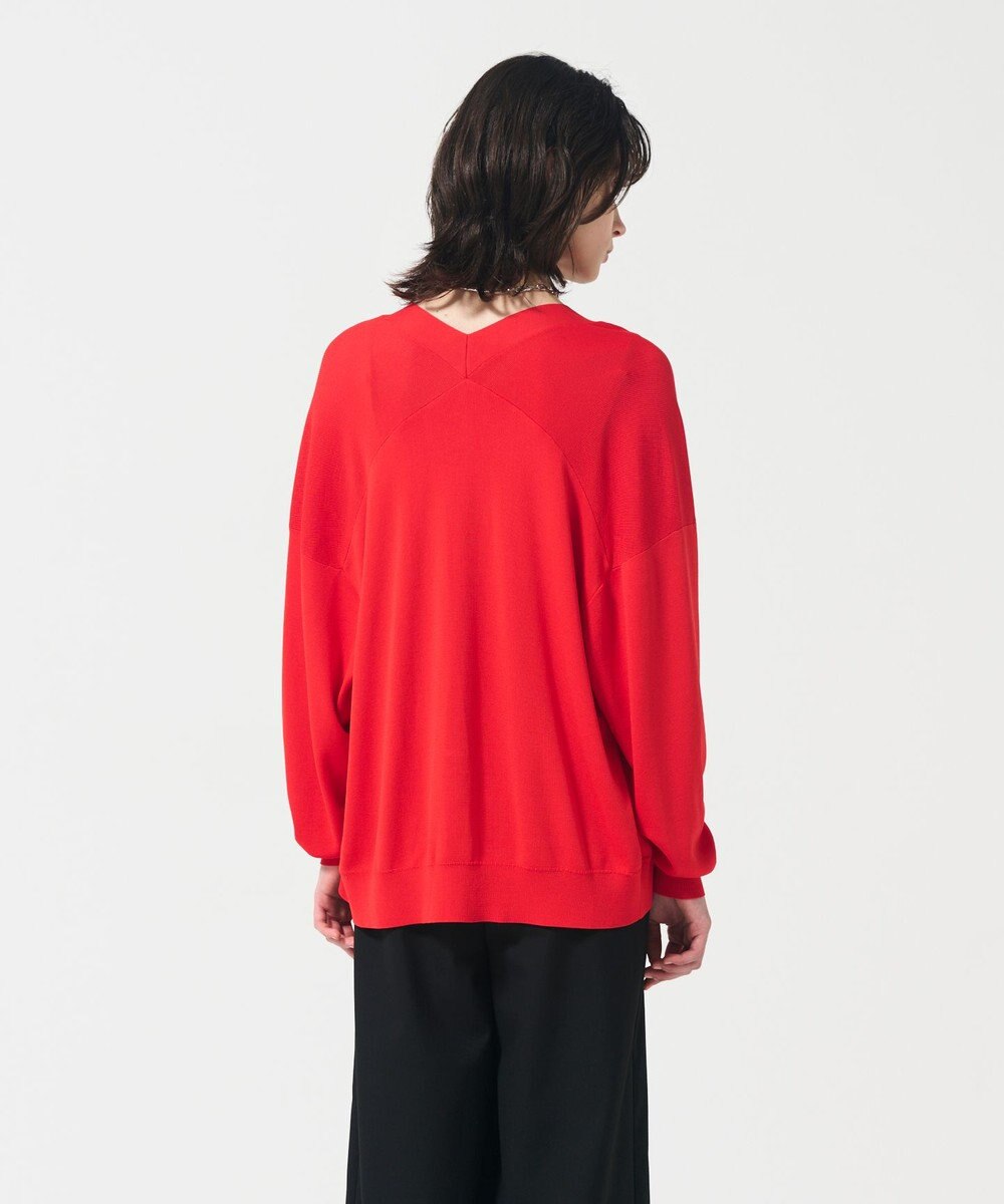 GRACE CONTINENTAL ルーズVネックニットカーディガン 