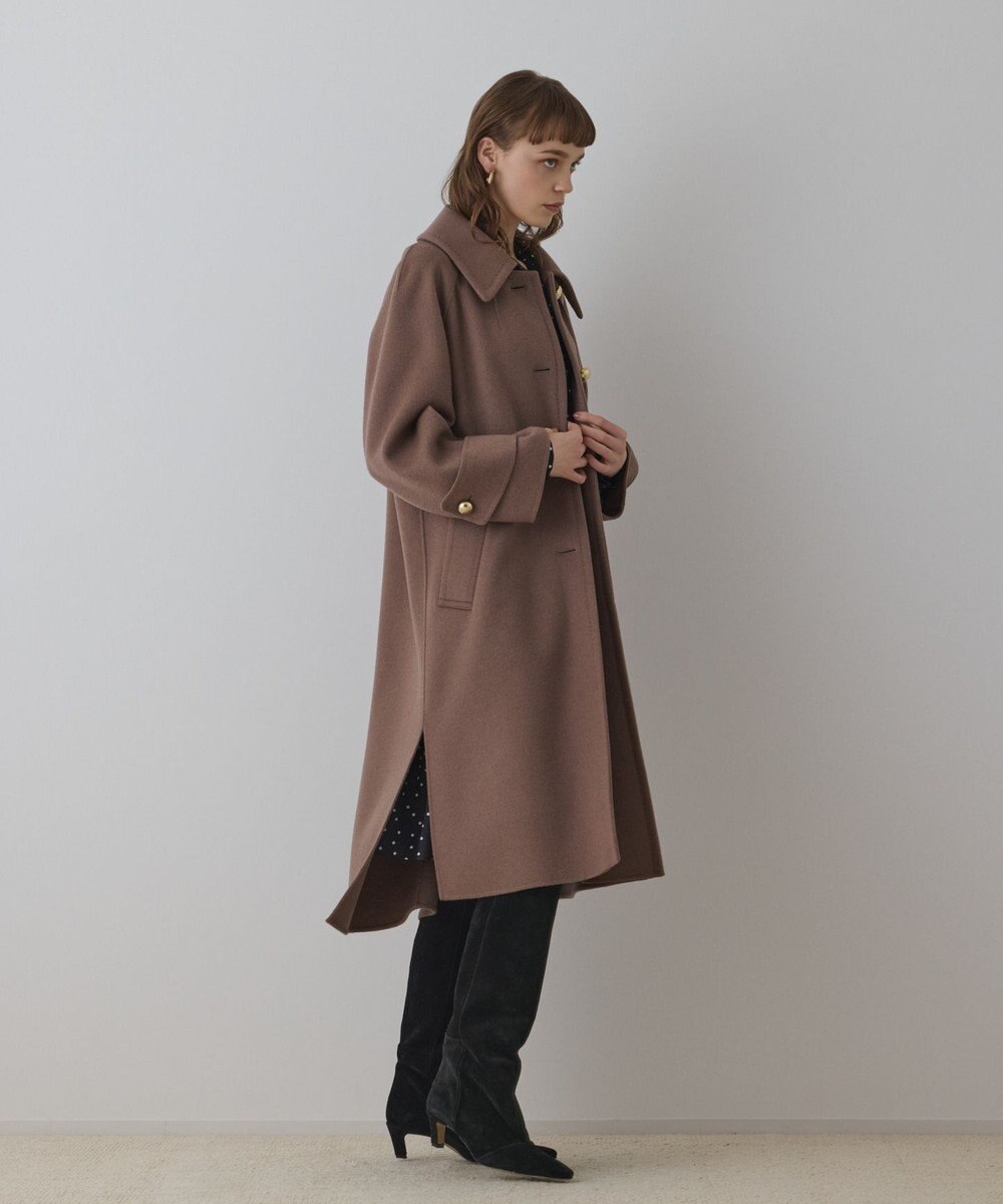 GRACE CONTINENTAL ウールカシミヤリバーコート 