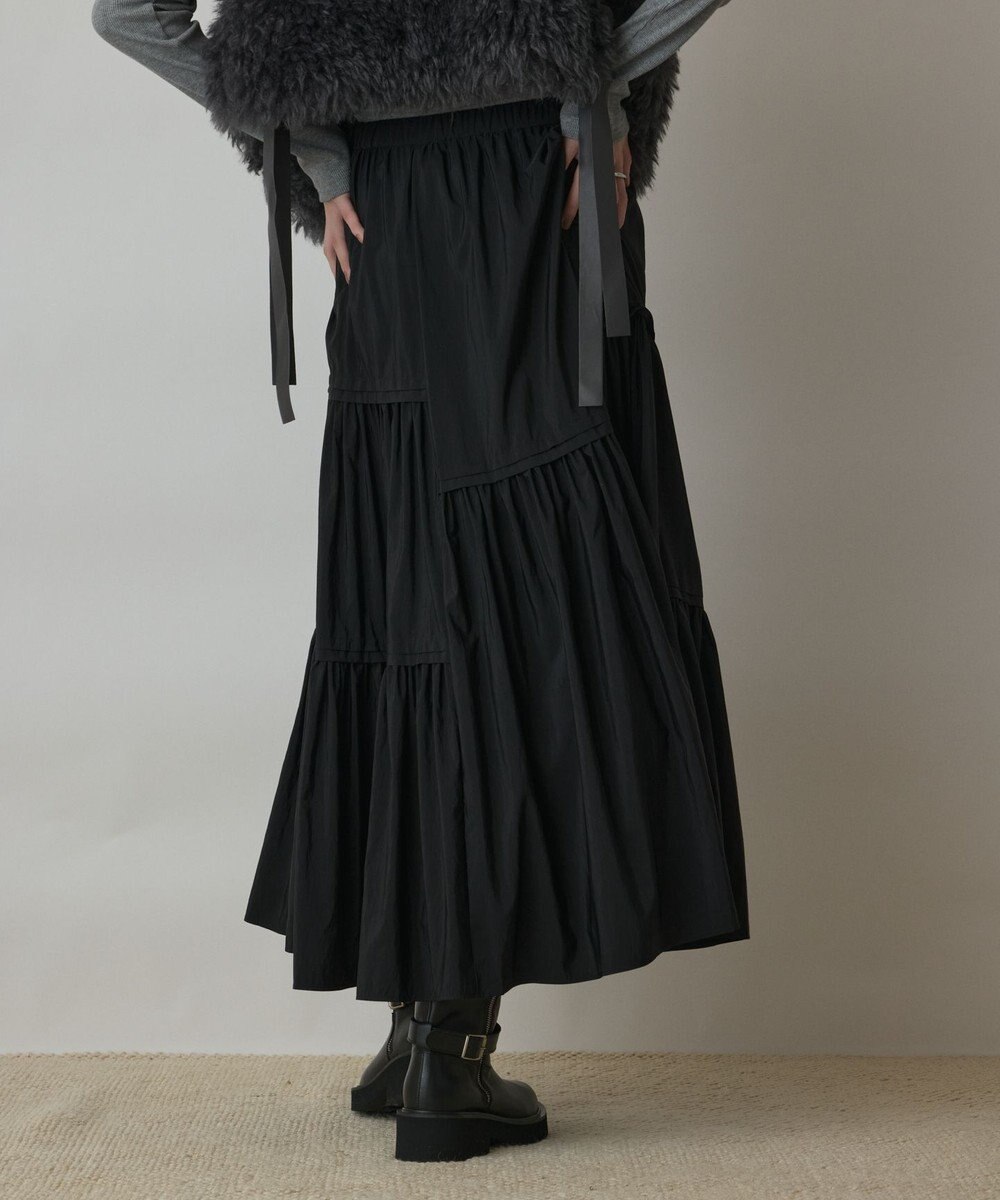 GRACE CONTINENTAL ティアードロングスカート 