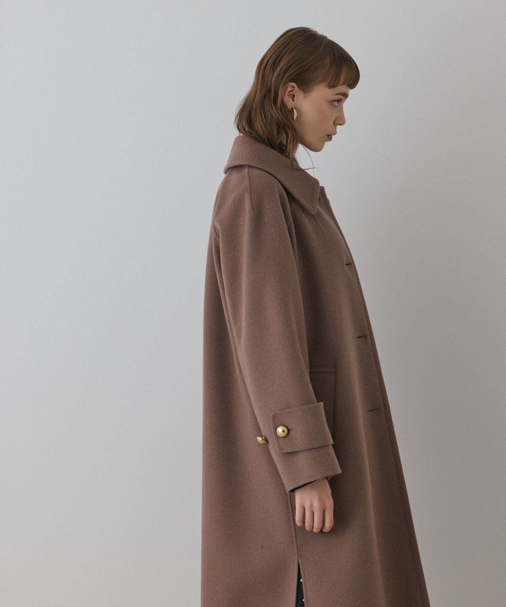 GRACE CONTINENTAL ウールカシミヤリバーコート 