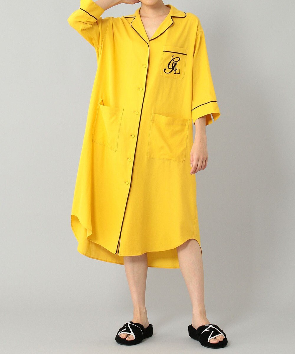 LIFE STYLE WEAR】パイピングシャツワンピース / GRACE