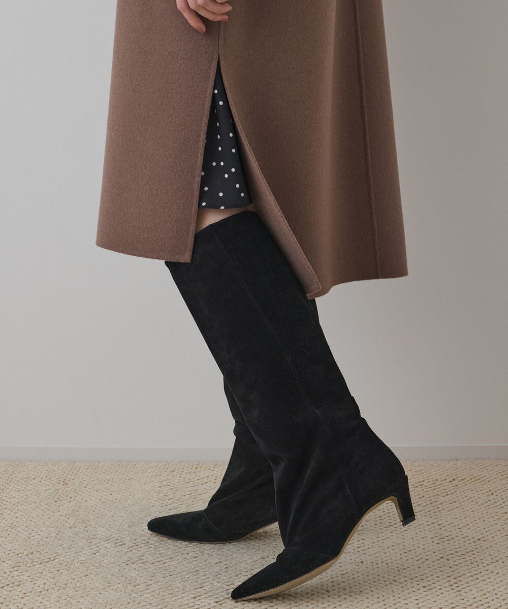 GRACE CONTINENTAL ウールカシミヤリバーコート 