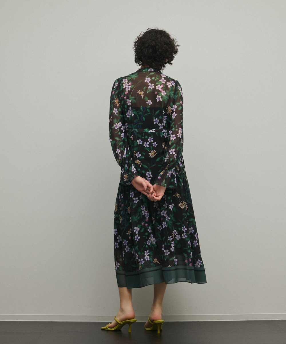 GRACE CONTINENTAL ドロストティアードフレアワンピース 