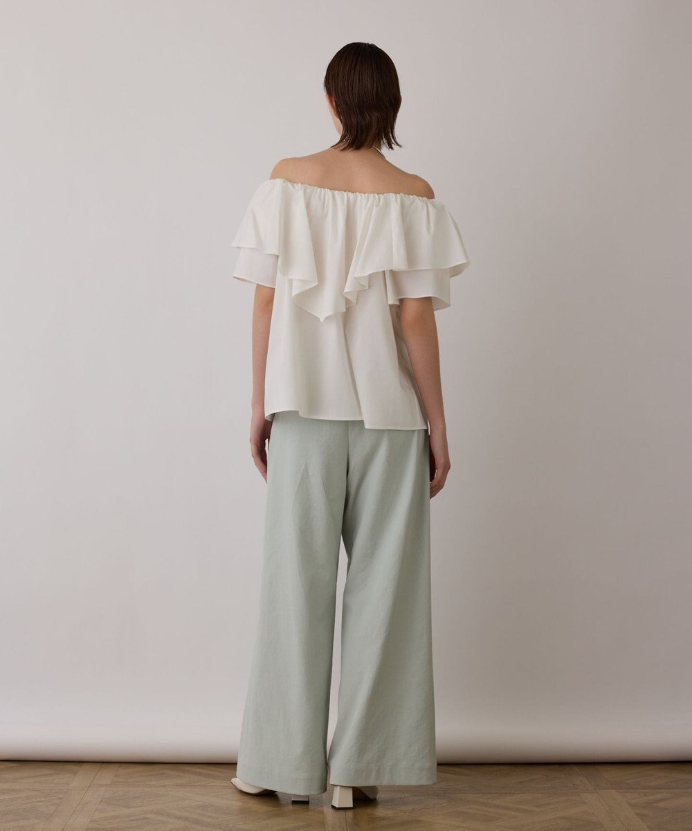 GRACE CONTINENTAL ストレッチワイドパンツ 