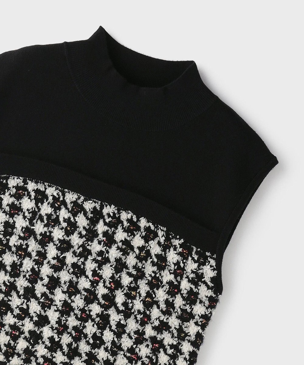 GRACE CONTINENTAL ツイードベアニットトップ 