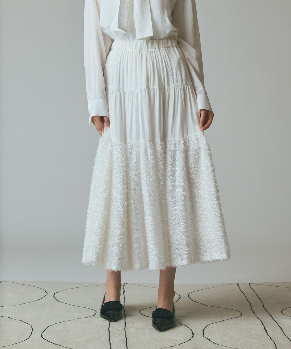 GRACE CONTINENTAL フェザージャガードコンビスカート
