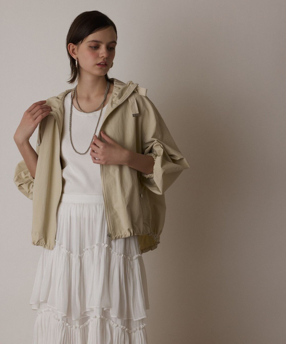 GRACE CONTINENTAL ナイロンバルーンフードジャケット