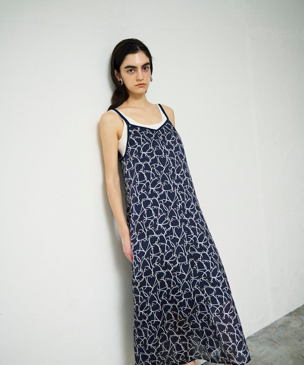 GRACE CONTINENTAL ラインハートキャミワンピース