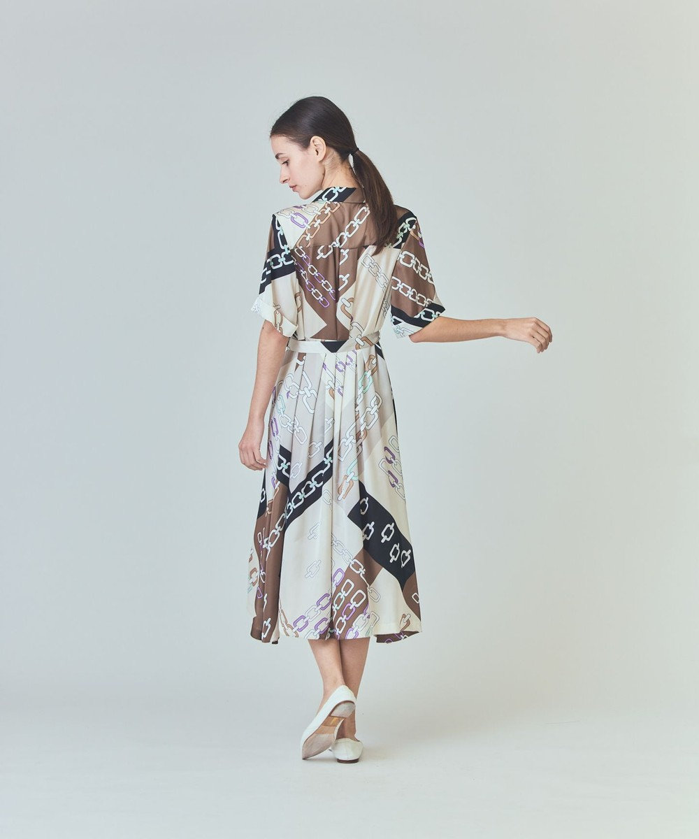 GRACE CONTINENTAL チェーンシャツドレス