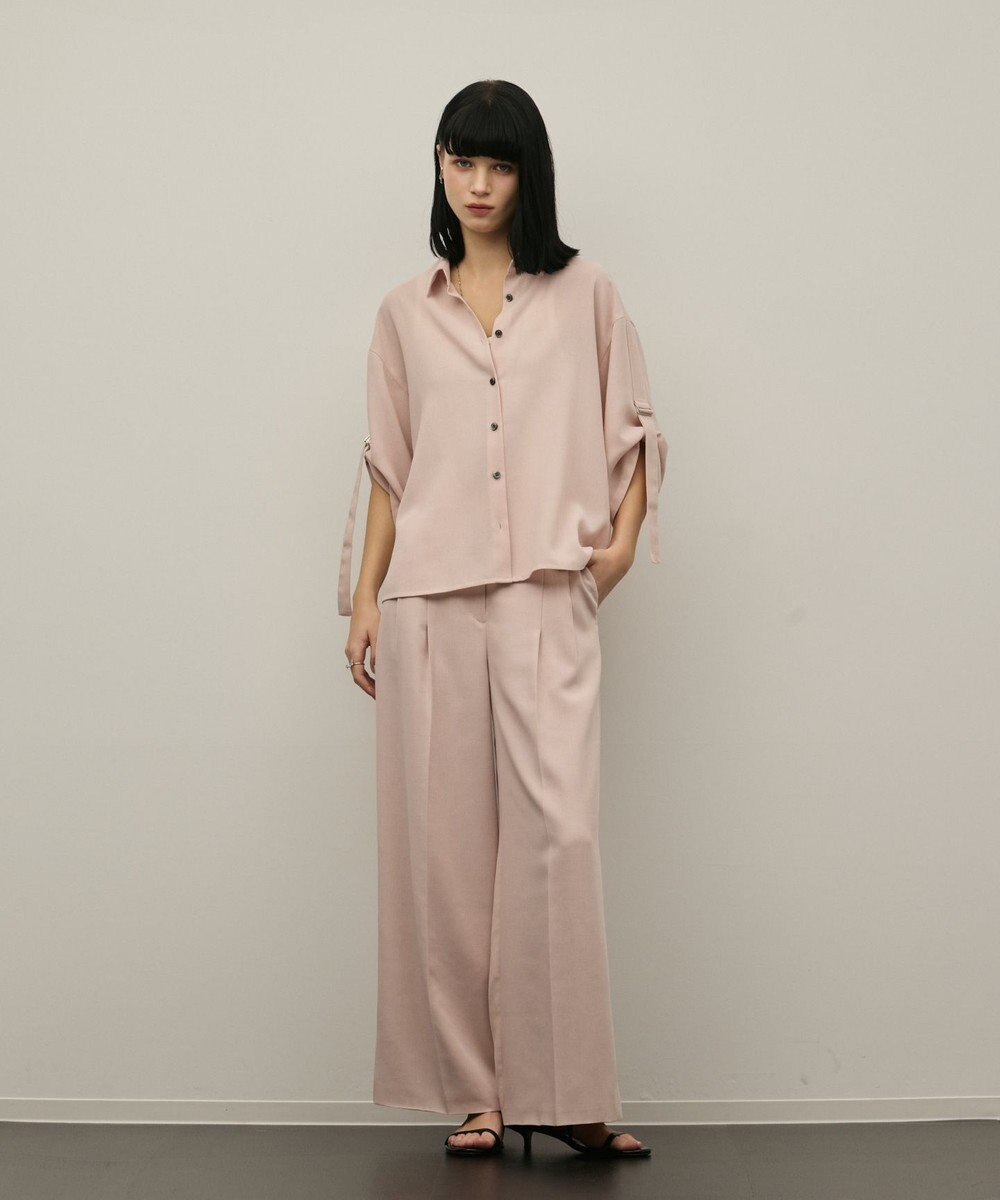 GRACE CONTINENTAL シアーワイドパンツ 