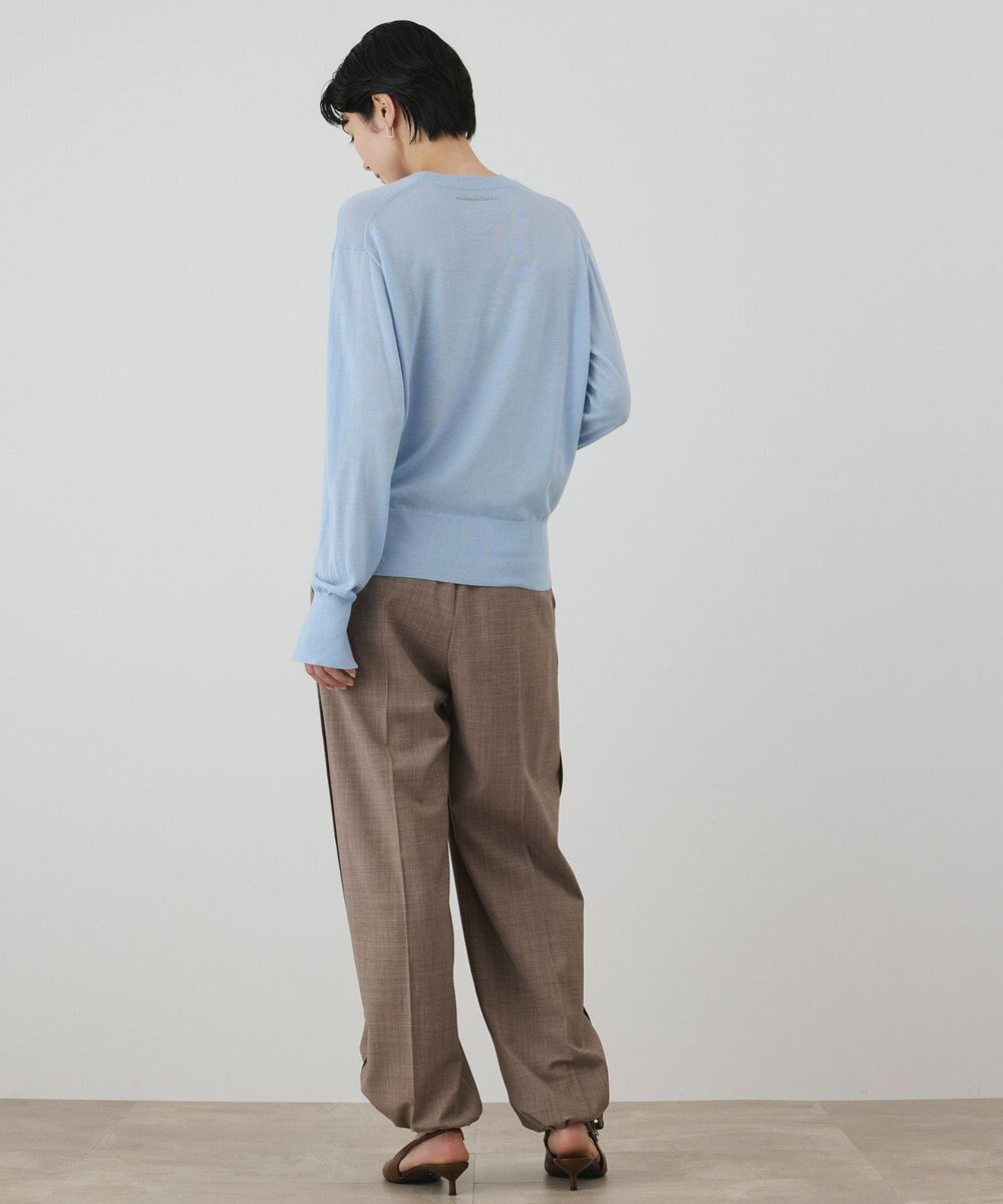 GRACE CONTINENTAL ウールシルククルーニットトップス 