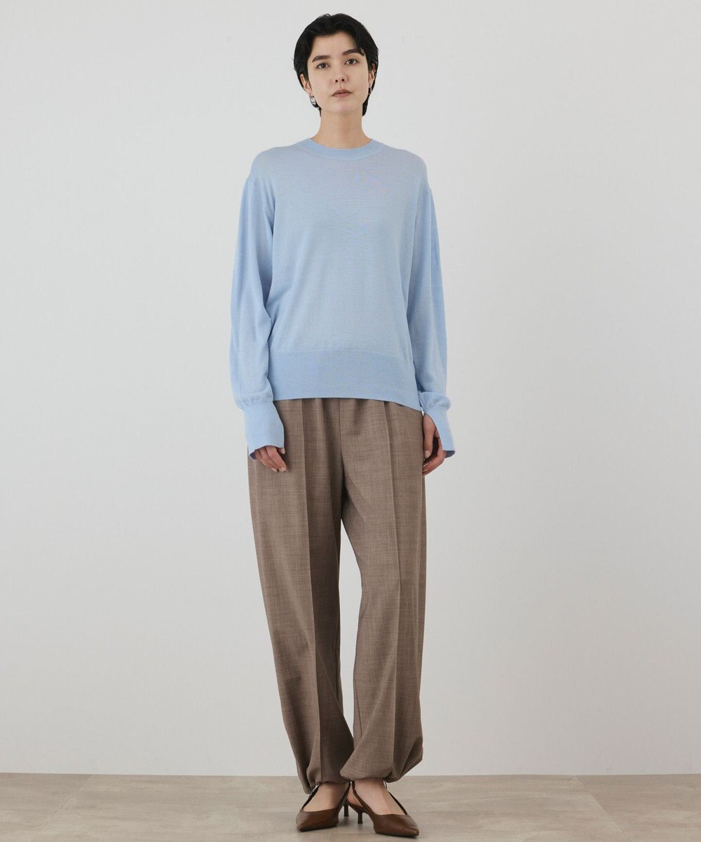 GRACE CONTINENTAL ウールシルククルーニットトップス 
