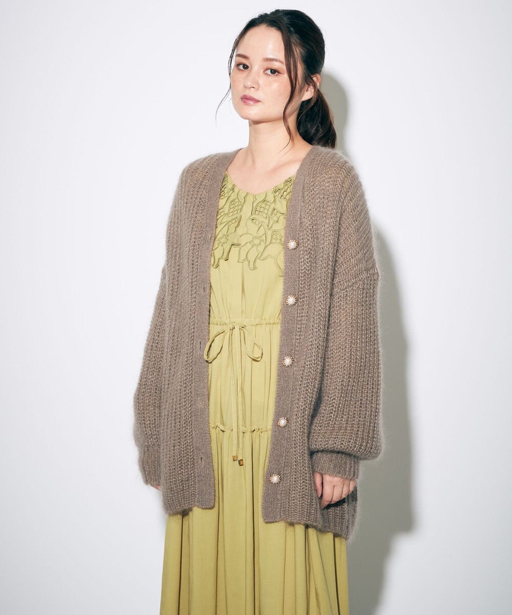 モヘヤルーズニットカーディガン Grace Continental Grace Continental グレースコンチネンタル 通販 モヘヤルーズニットカーディガン Grace Continental Grace Continental グレースコンチネンタル 通販