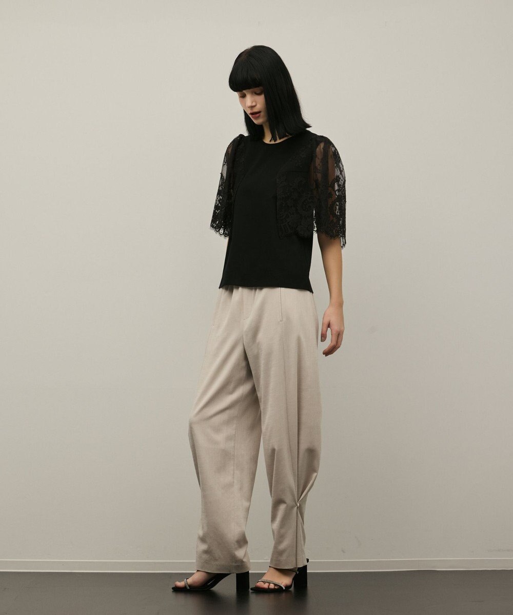 GRACE CONTINENTAL レースフレアカットトップ 