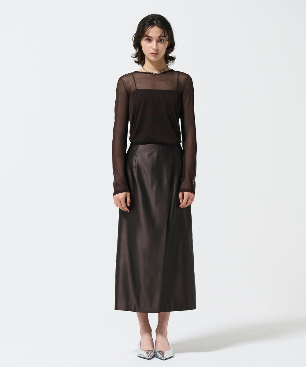 GRACE CONTINENTAL シアークルーニットトップ 