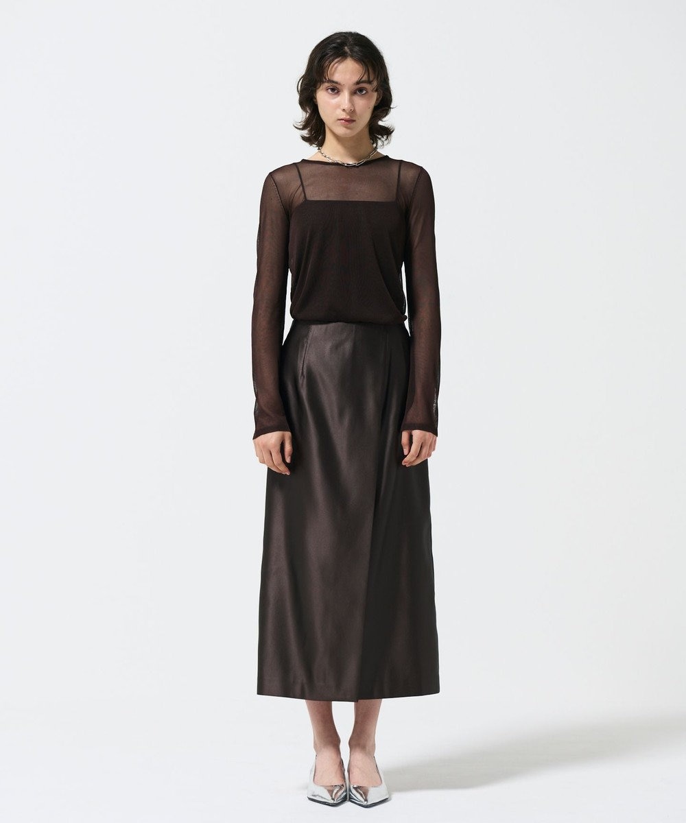 GRACE CONTINENTAL シアークルーニットトップ