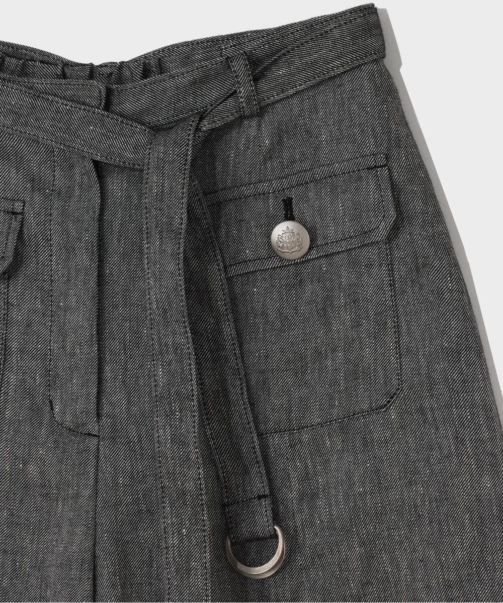 GRACE CONTINENTAL リネンデニムライクパンツ 