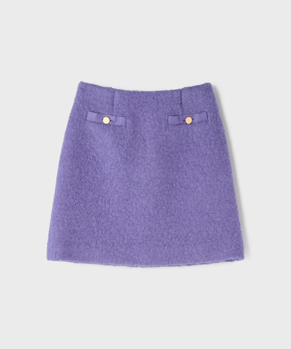 GRACE CONTINENTAL リングウールミニスカート 