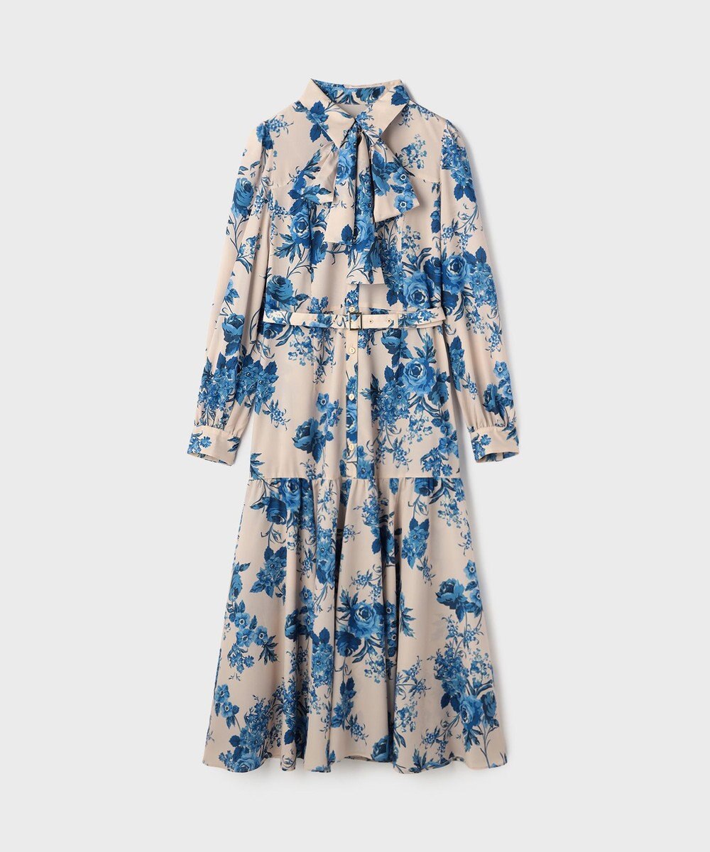 GRACE CONTINENTAL ブーケフラワープリントワンピース 