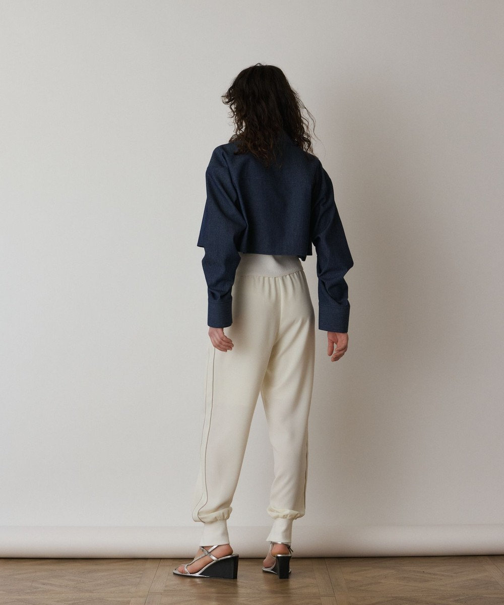 GRACE CONTINENTAL タックスリーブデニムシャツ