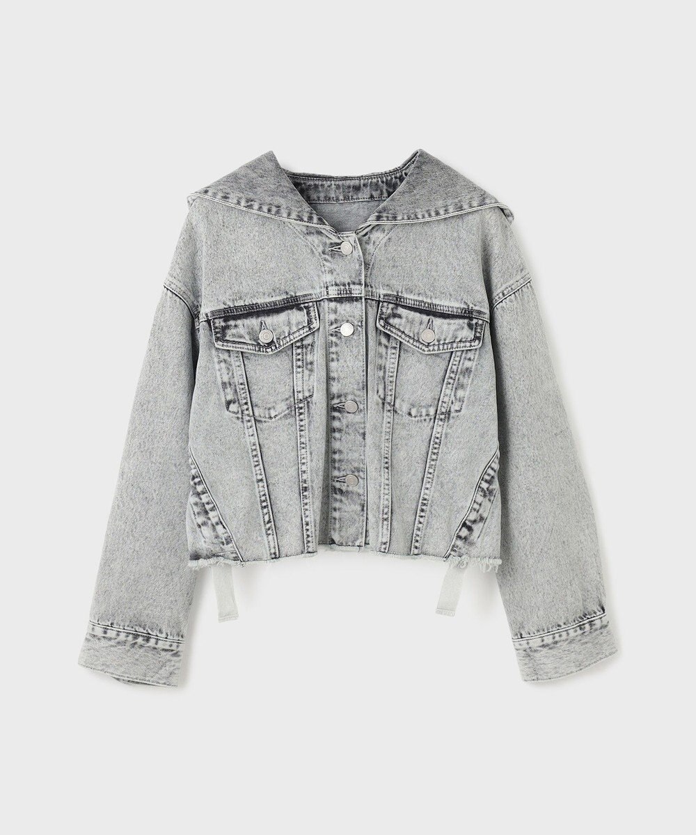 GRACE CONTINENTAL フードジップデニムジャケット 