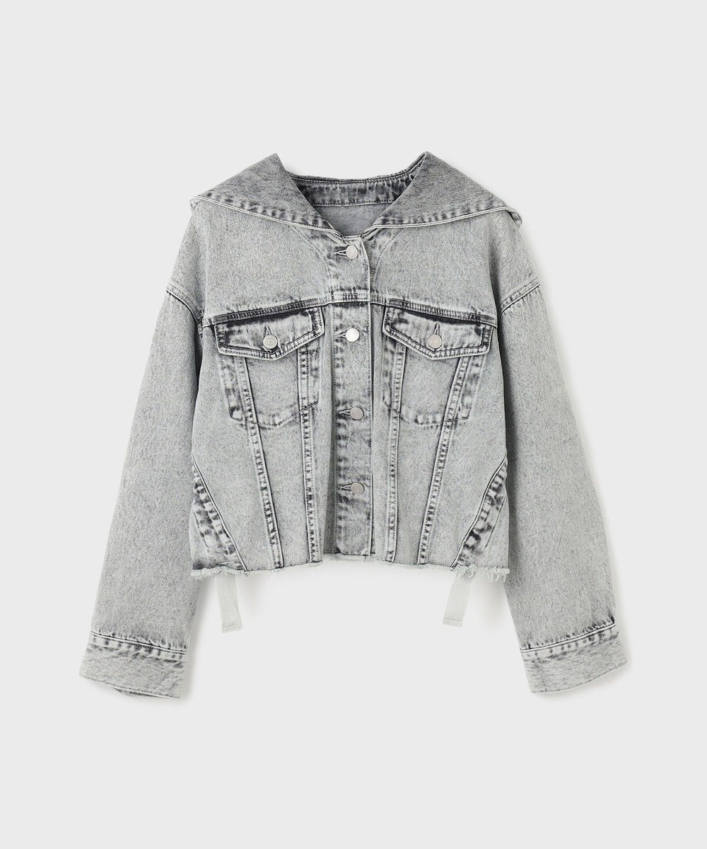 GRACE CONTINENTAL フードジップデニムジャケット