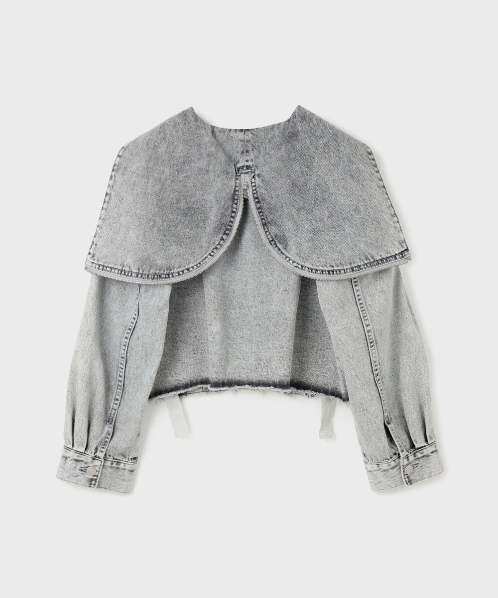 GRACE CONTINENTAL フードジップデニムジャケット