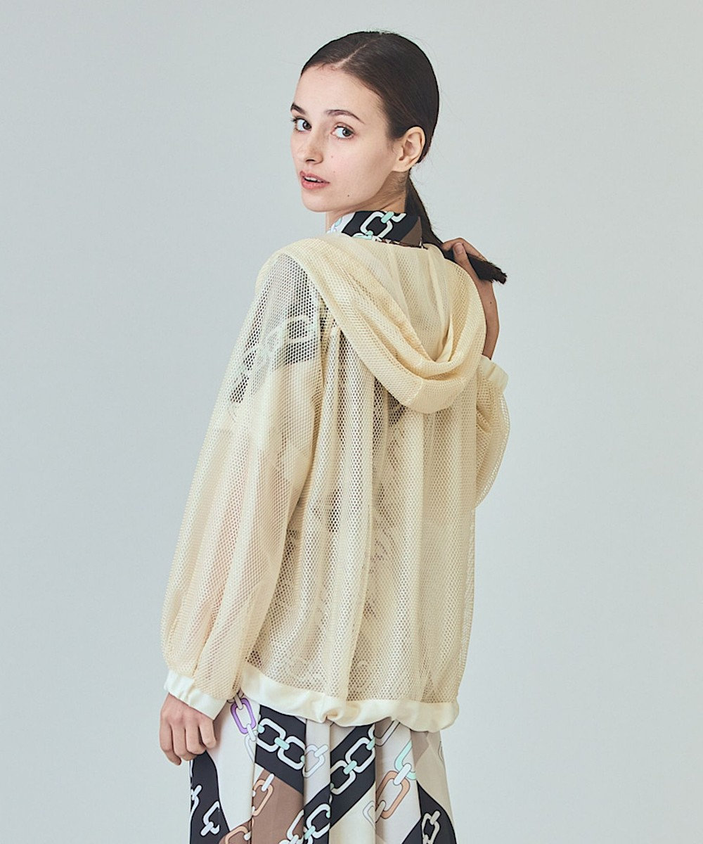 GRACE CONTINENTAL マクラメメッシュフーディー 