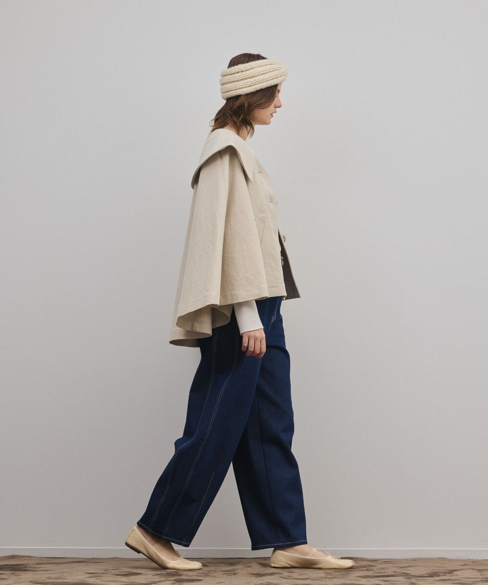 GRACE CONTINENTAL リネンオックスケープジャケット 