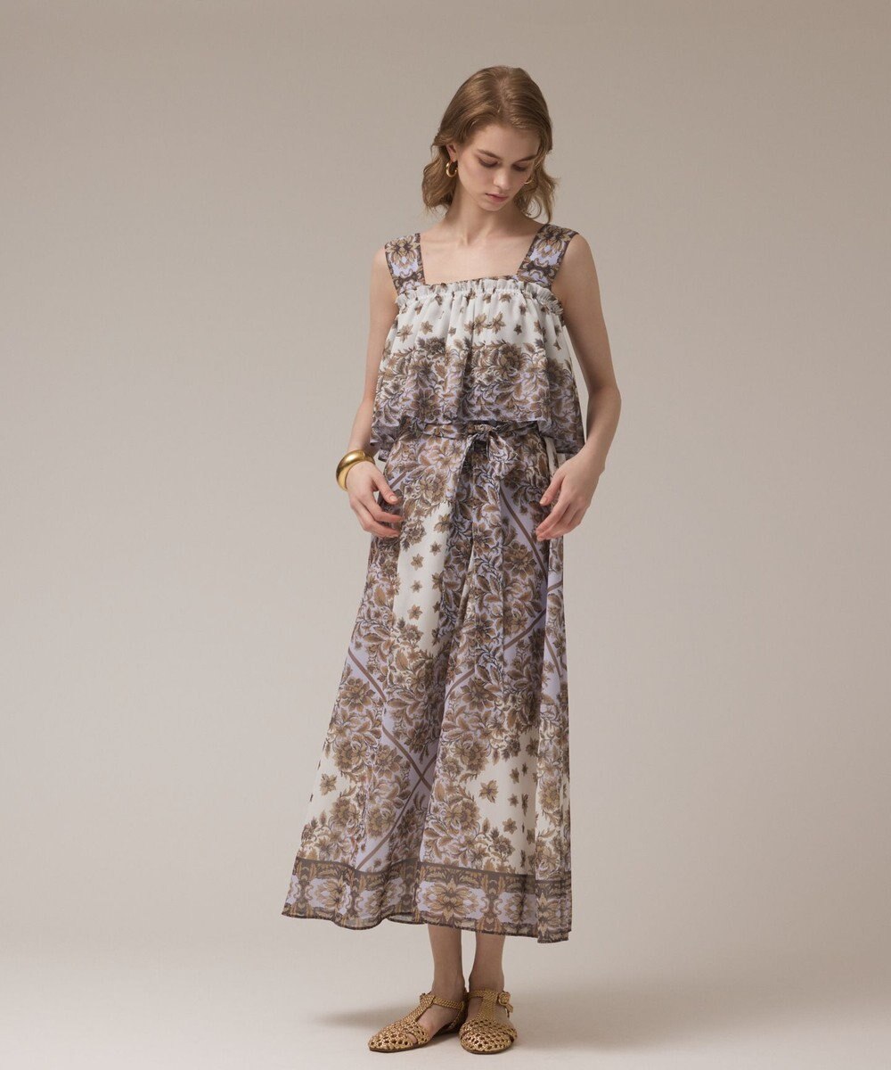 GRACE CONTINENTAL マルチWAYシフォンワンピース