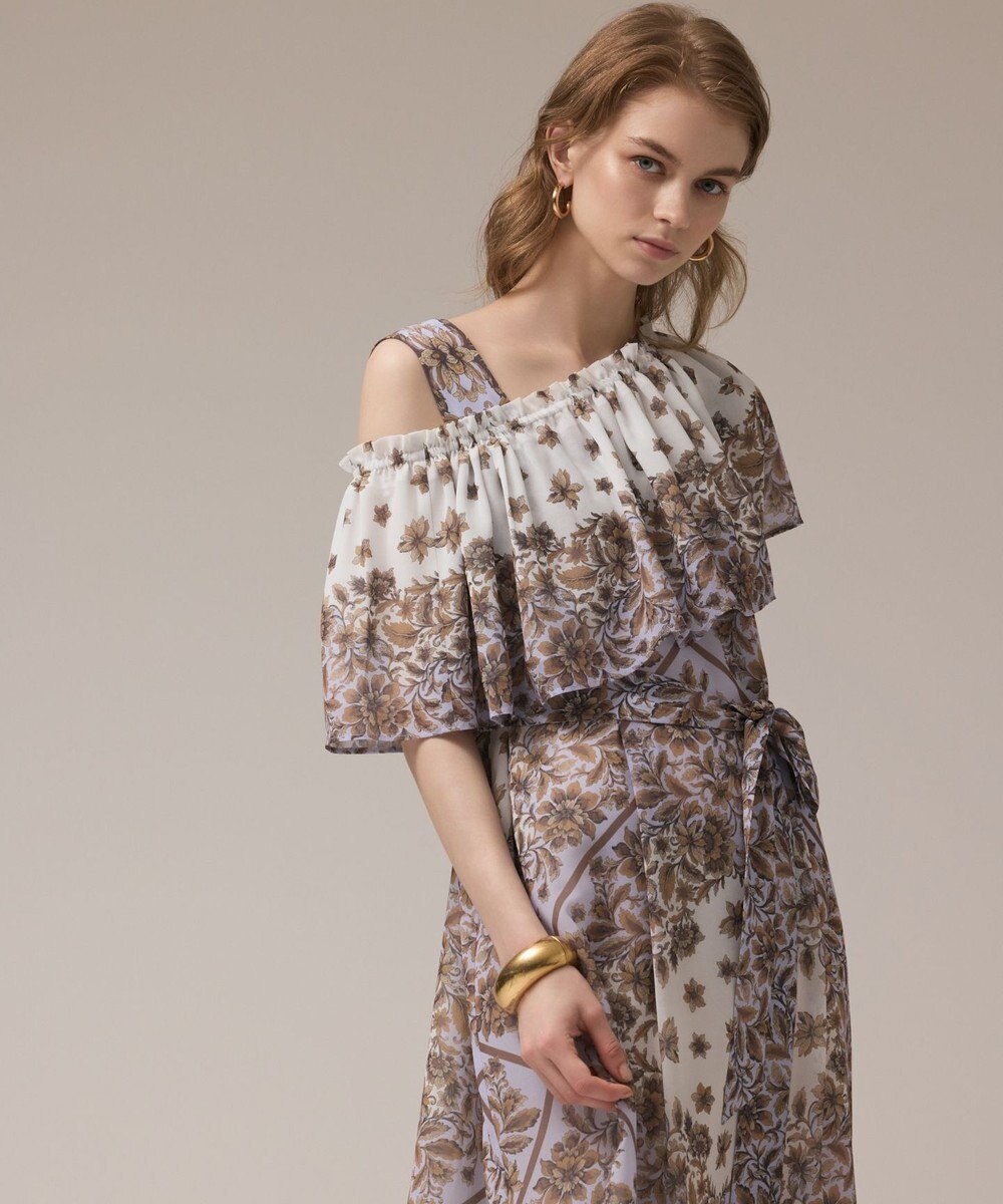 GRACE CONTINENTAL マルチWAYシフォンワンピース