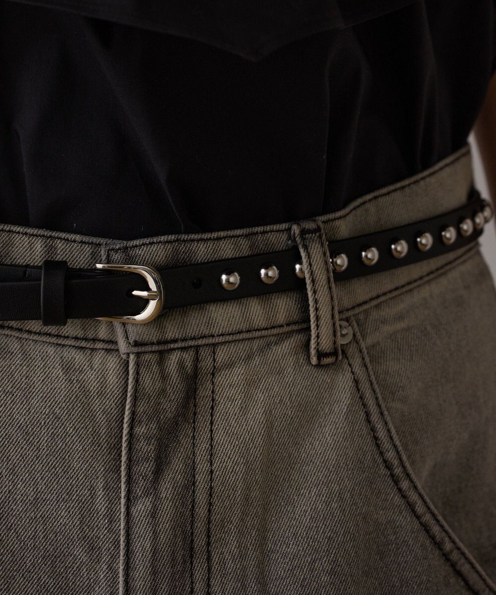 GRACE CONTINENTAL サス付zipデニムパンツ 