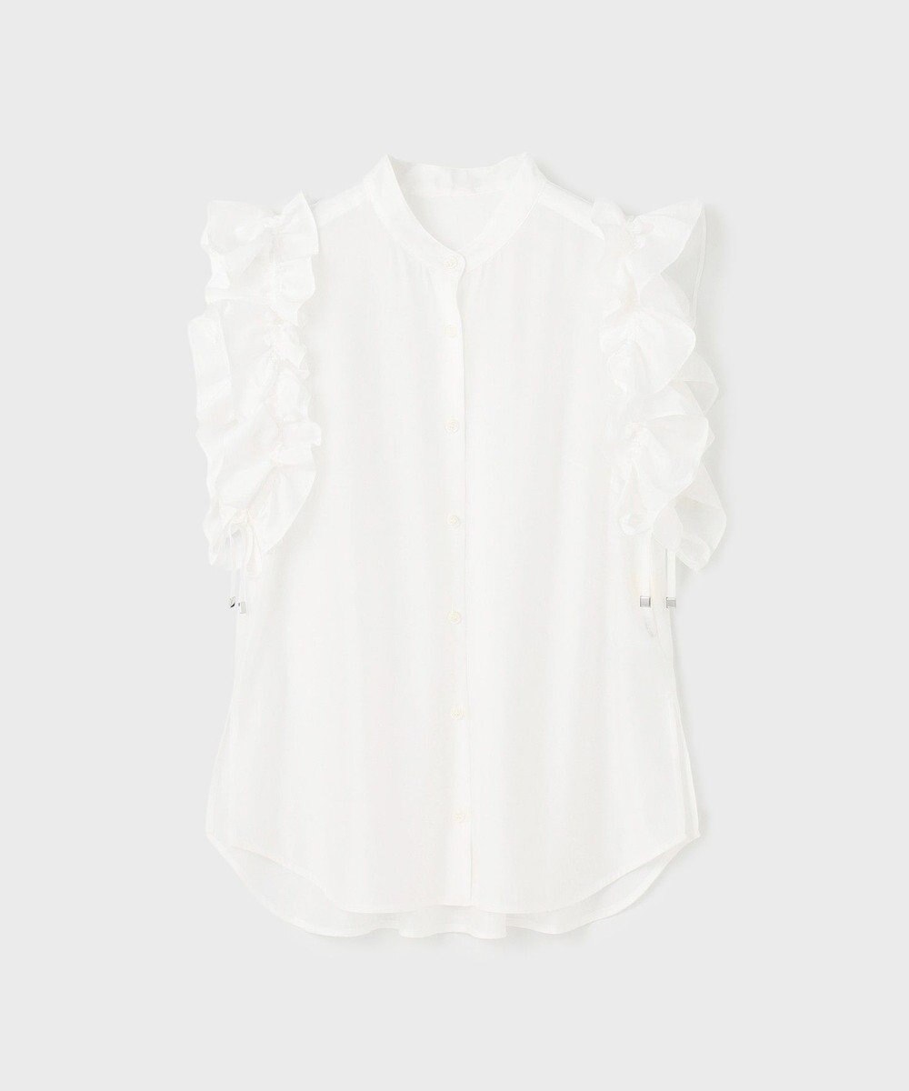 GRACE CONTINENTAL マルチフリルノースリーブブラウス 