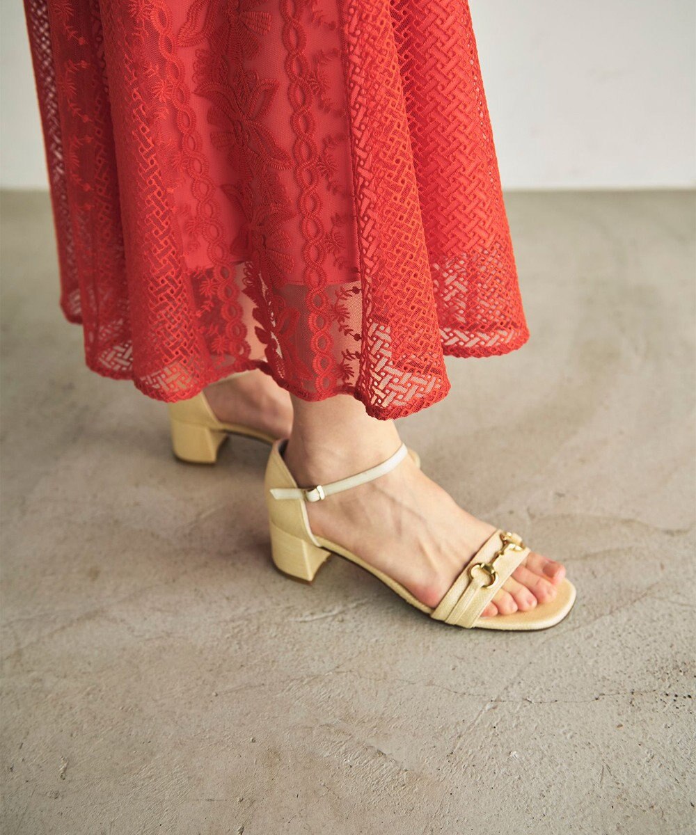 GRACE CONTINENTAL フレア刺繍スカート 