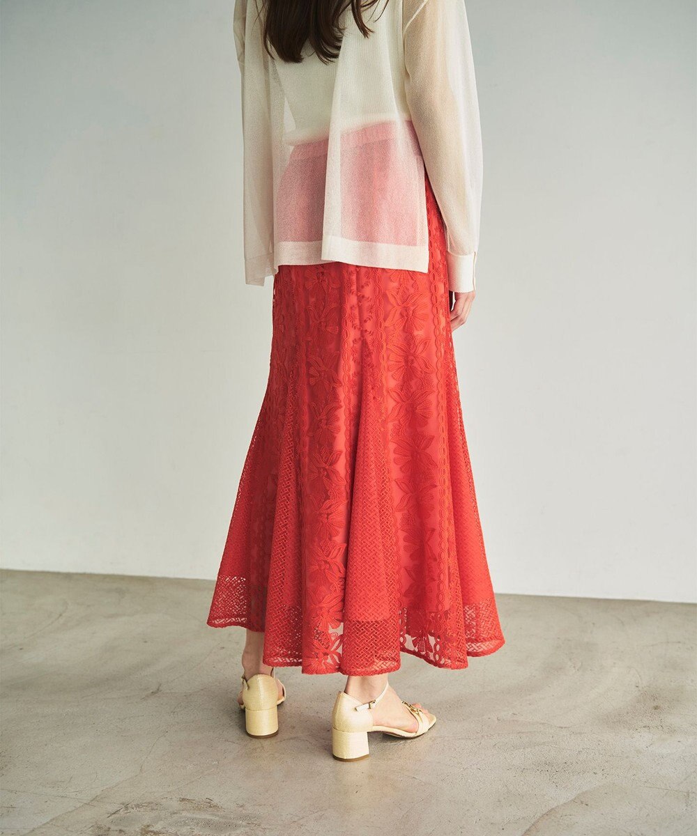 GRACE CONTINENTAL フレア刺繍スカート 