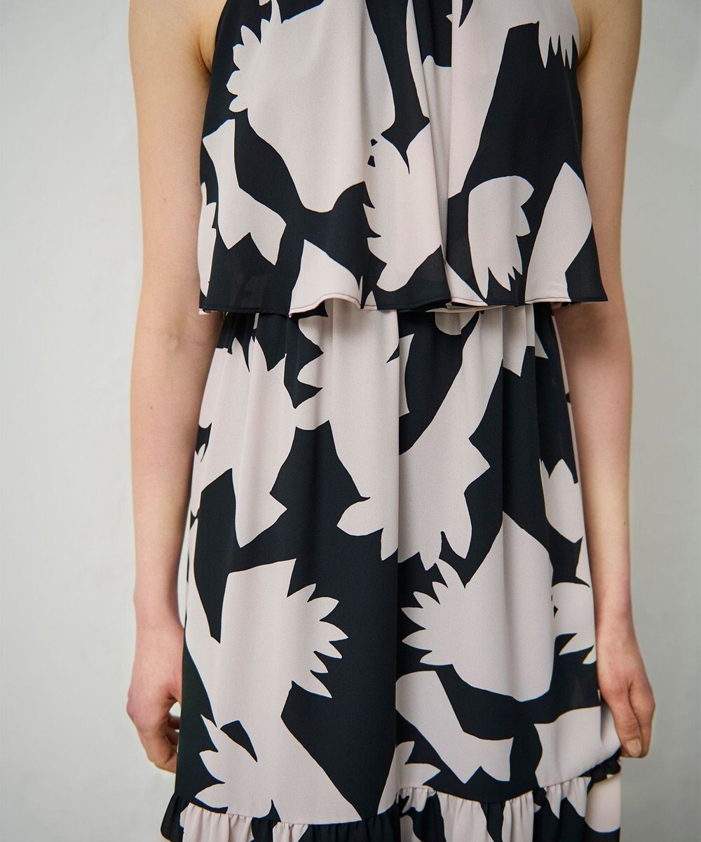 GRACE CONTINENTAL キカプリントホルタードレス 