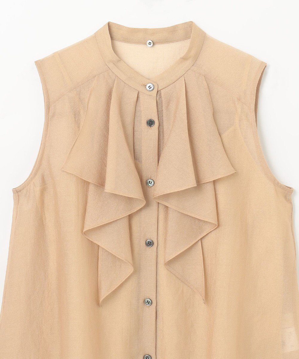 GRACE CONTINENTAL シアーボウタイノースリーブ 