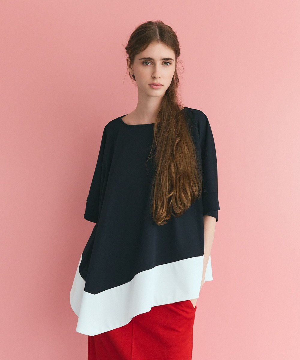 GRACE CONTINENTAL / グレースコンチネンタル バイカラーアシメトップ バイカラーアシメトップ / GRACE CONTINENTAL | GRACE