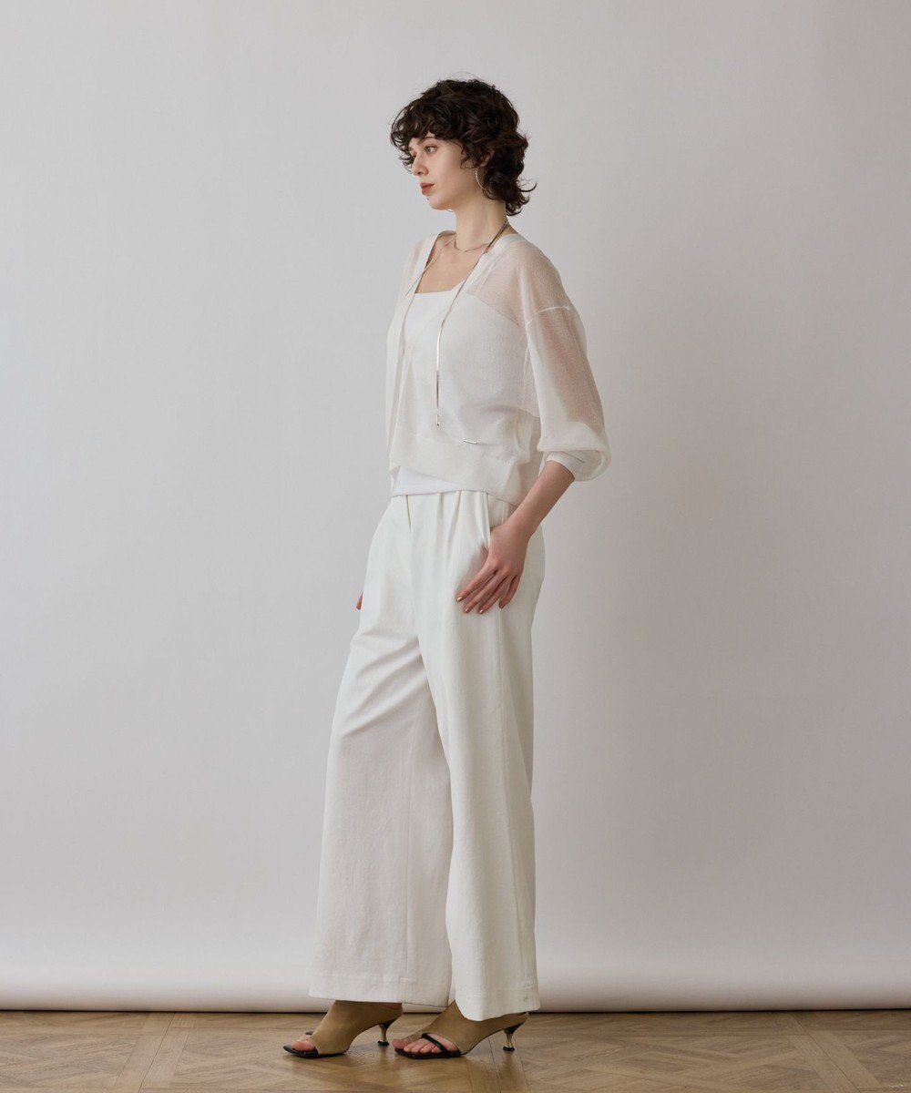 GRACE CONTINENTAL シアージョーゼットカーディガン